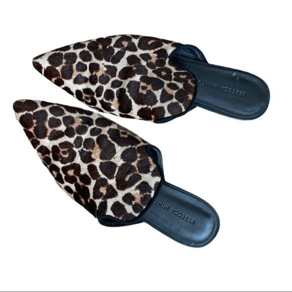 REBECCA MINKOFF Leopard Mule Slides Size 8 - Picture 2 of 11